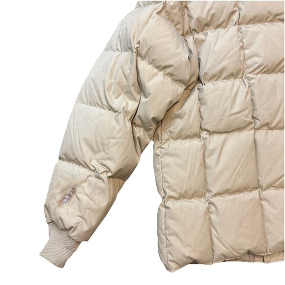 VTG Eddie Bauer Goose Down Jacket Men's XL Tall Beige Tan Corduroy 80s USA Made - Picture 10 of 10